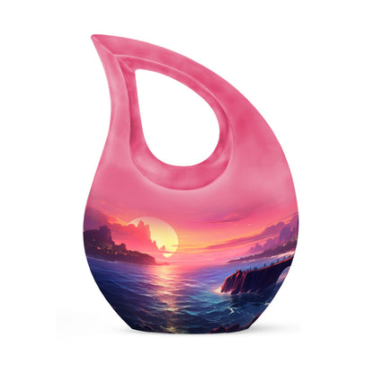 10-inch Large Wilderness Urn with Cross Drop design, 