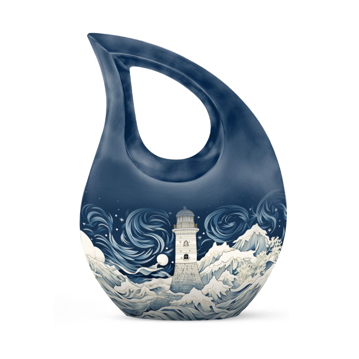 Large 10-inch Wilderness Urn in Cross Drop design 