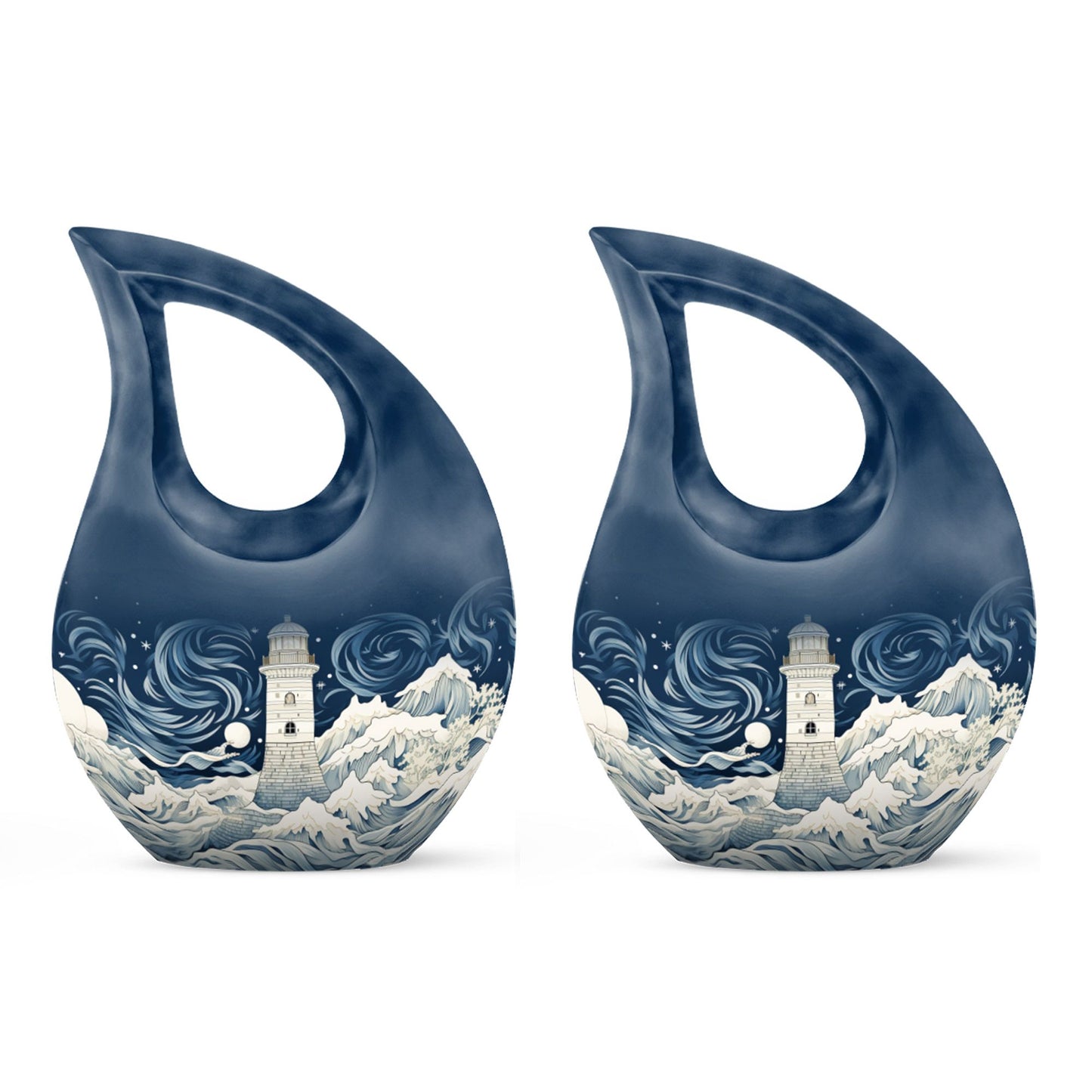 Large 10-inch Wilderness Urn in Cross Drop design 