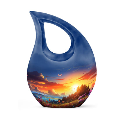 10-inch Wilderness Urn with Cross Drop design