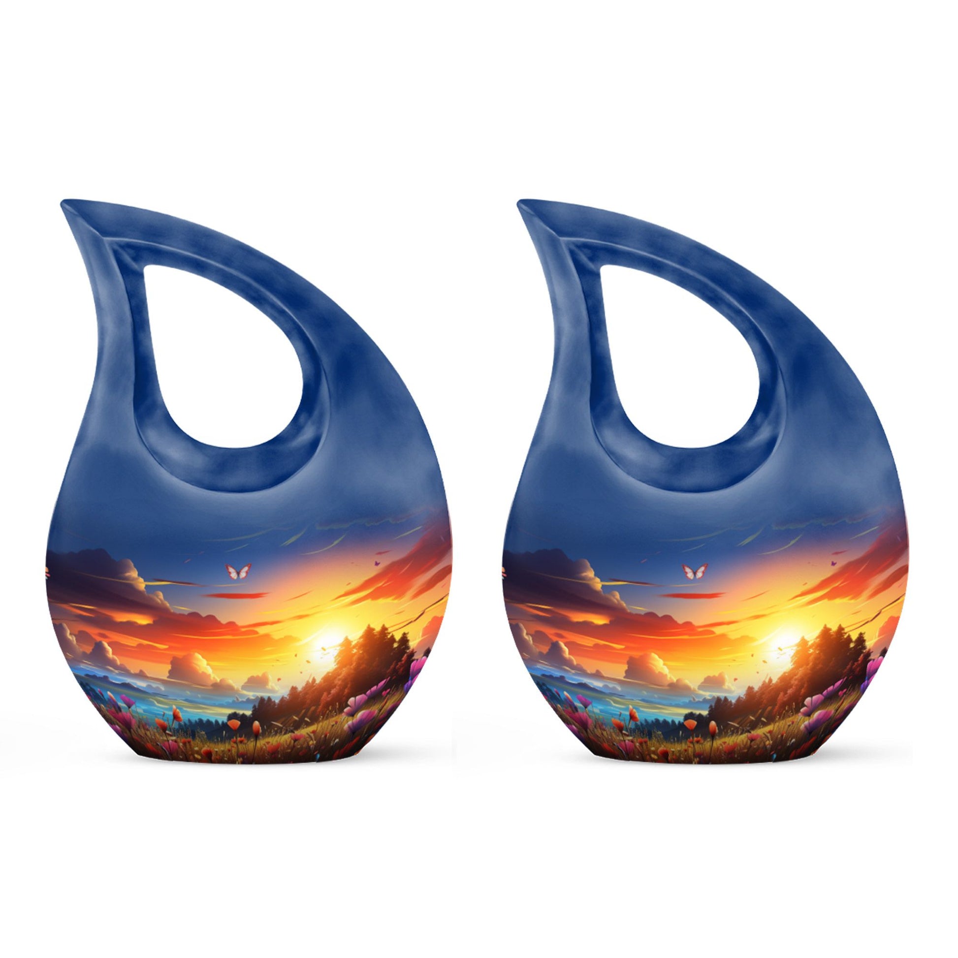 10-inch Wilderness Urn with Cross Drop design