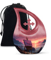 10-inch Wilderness urn with Cross Drop design, 