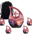 10-inch Wilderness urn with Cross Drop design, 