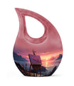10-inch Wilderness urn with Cross Drop design, 