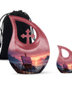 10-inch Wilderness urn with Cross Drop design, 