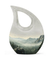 10 inch Wilderness Urn with Cross Drop Design 