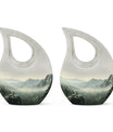 10 inch Wilderness Urn with Cross Drop Design 