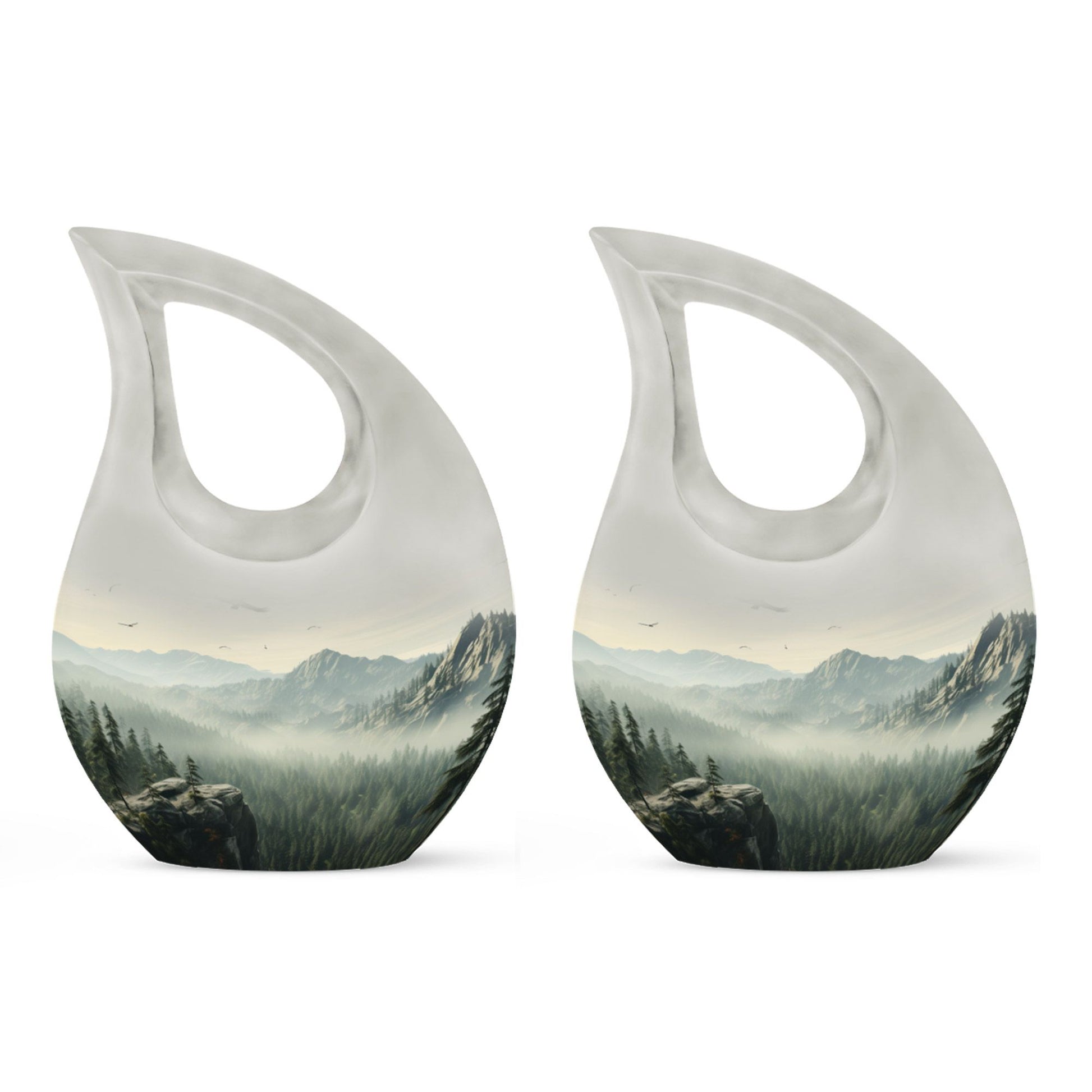 10 inch Wilderness Urn with Cross Drop Design 