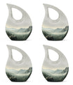 10 inch Wilderness Urn with Cross Drop Design 