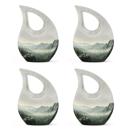 10 inch Wilderness Urn with Cross Drop Design 