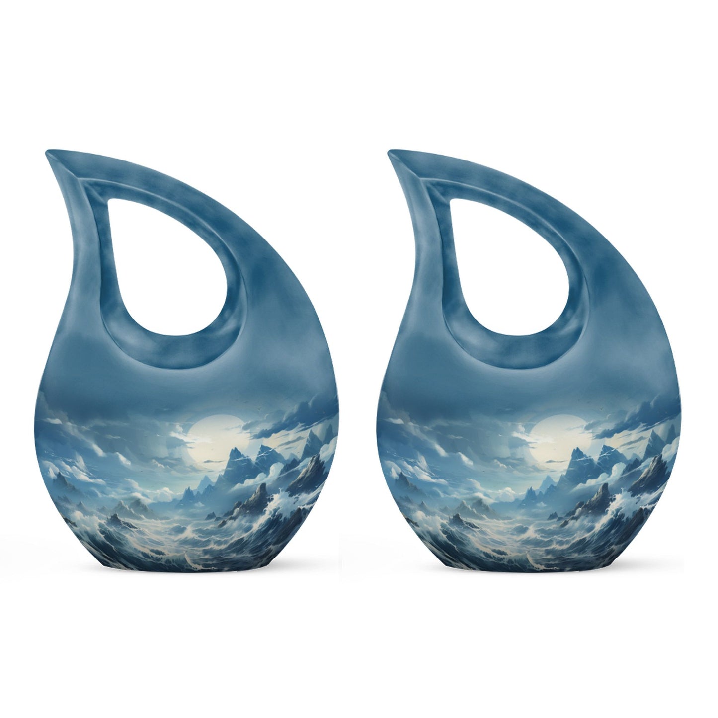 10-inch Wilderness Urn with Cross Drop design, 