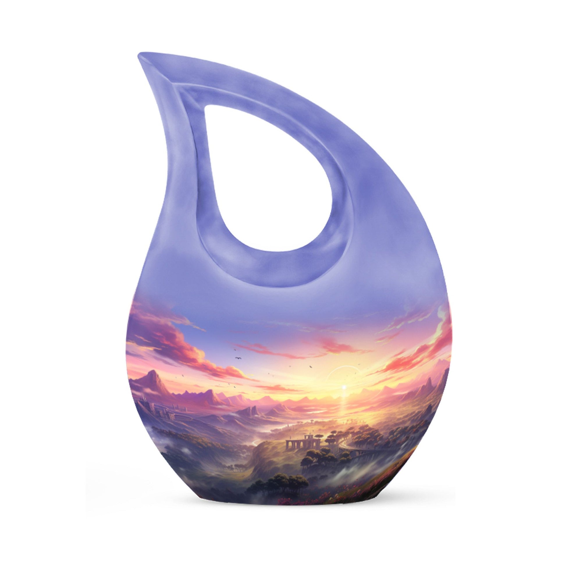 10-inch Wilderness Urn, Cross Drop design, for Men's Ashes 