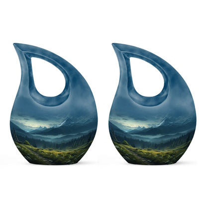 10-inch Wilderness Urn with Cross Drop 