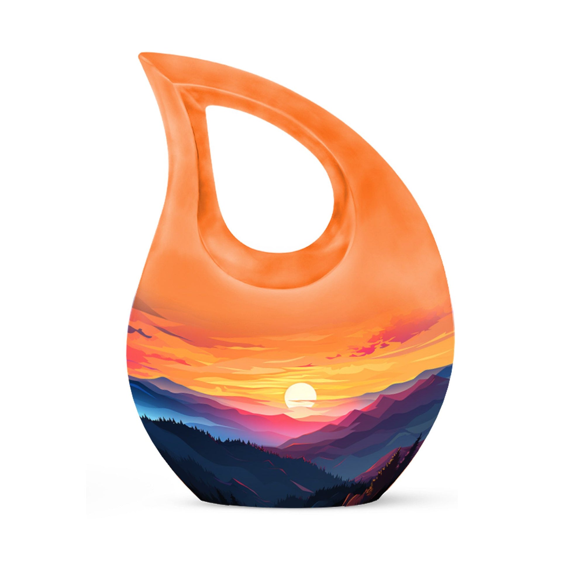 Wilderness Urn with Cross Drop design, customisable