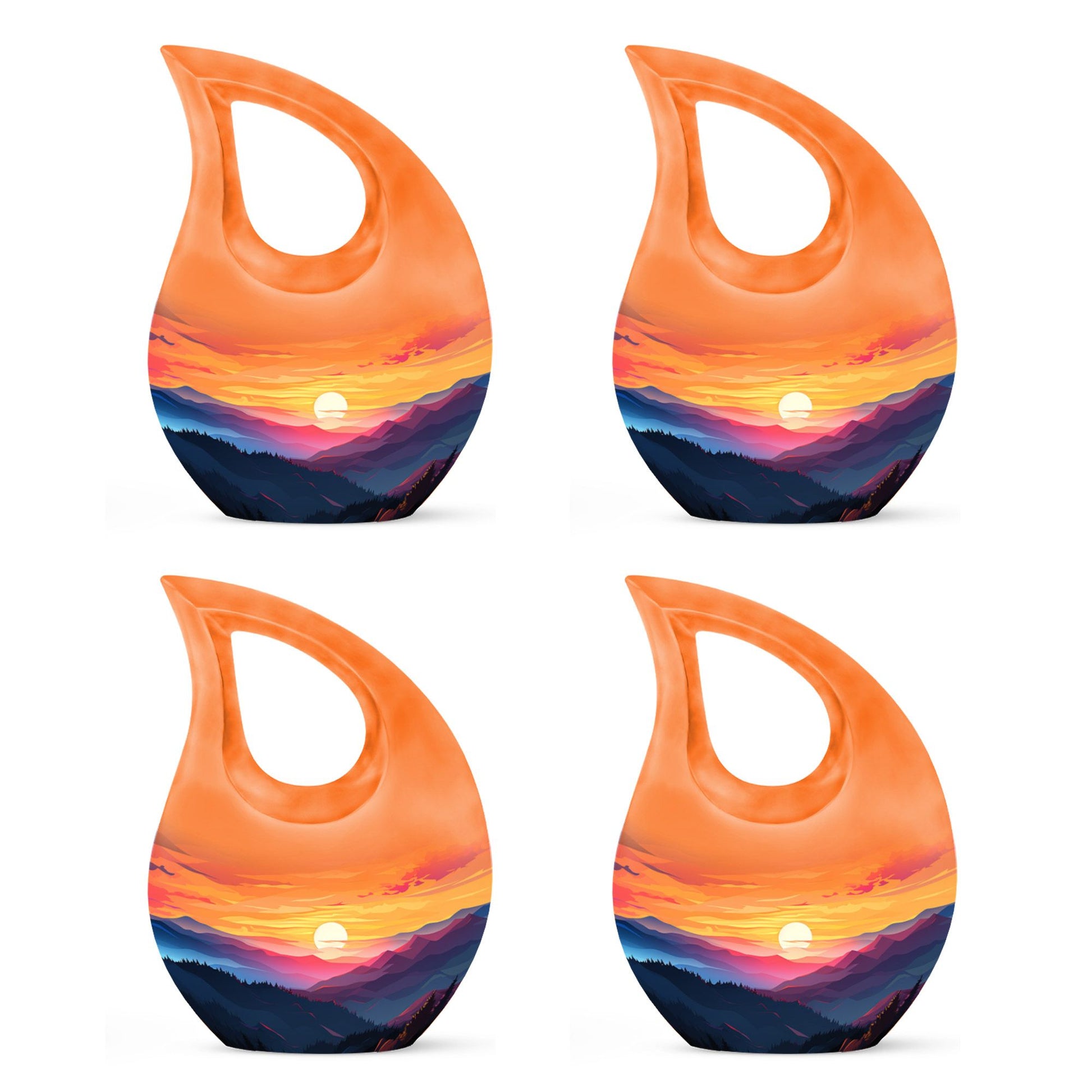 Wilderness Urn with Cross Drop design, customisable