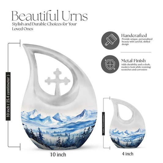 10 Inch Wilderness Urn with Custom Engraved