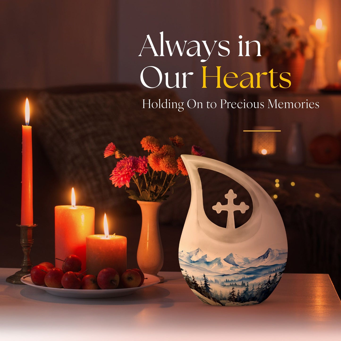 10 Inch Wilderness Urn with Custom Engraved
