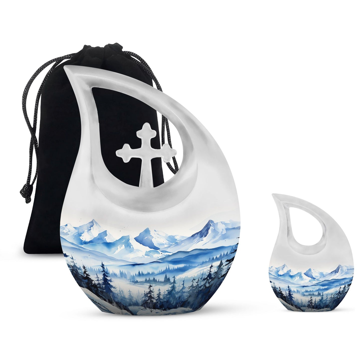 10 Inch Wilderness Urn with Custom Engraved