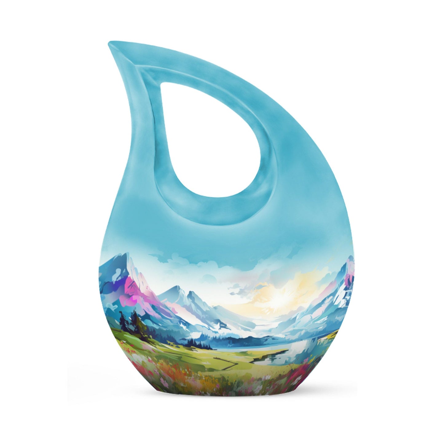 Medium size Wilderness Urn with a Cross Drop design, 