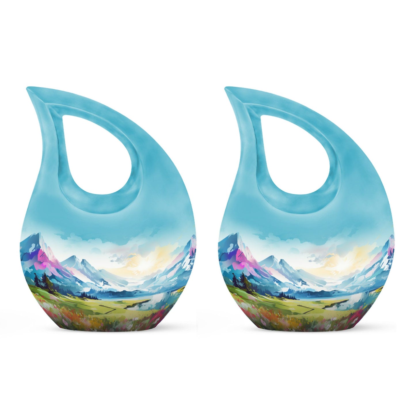 Medium size Wilderness Urn with a Cross Drop design, 
