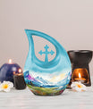Medium size Wilderness Urn with a Cross Drop design, 