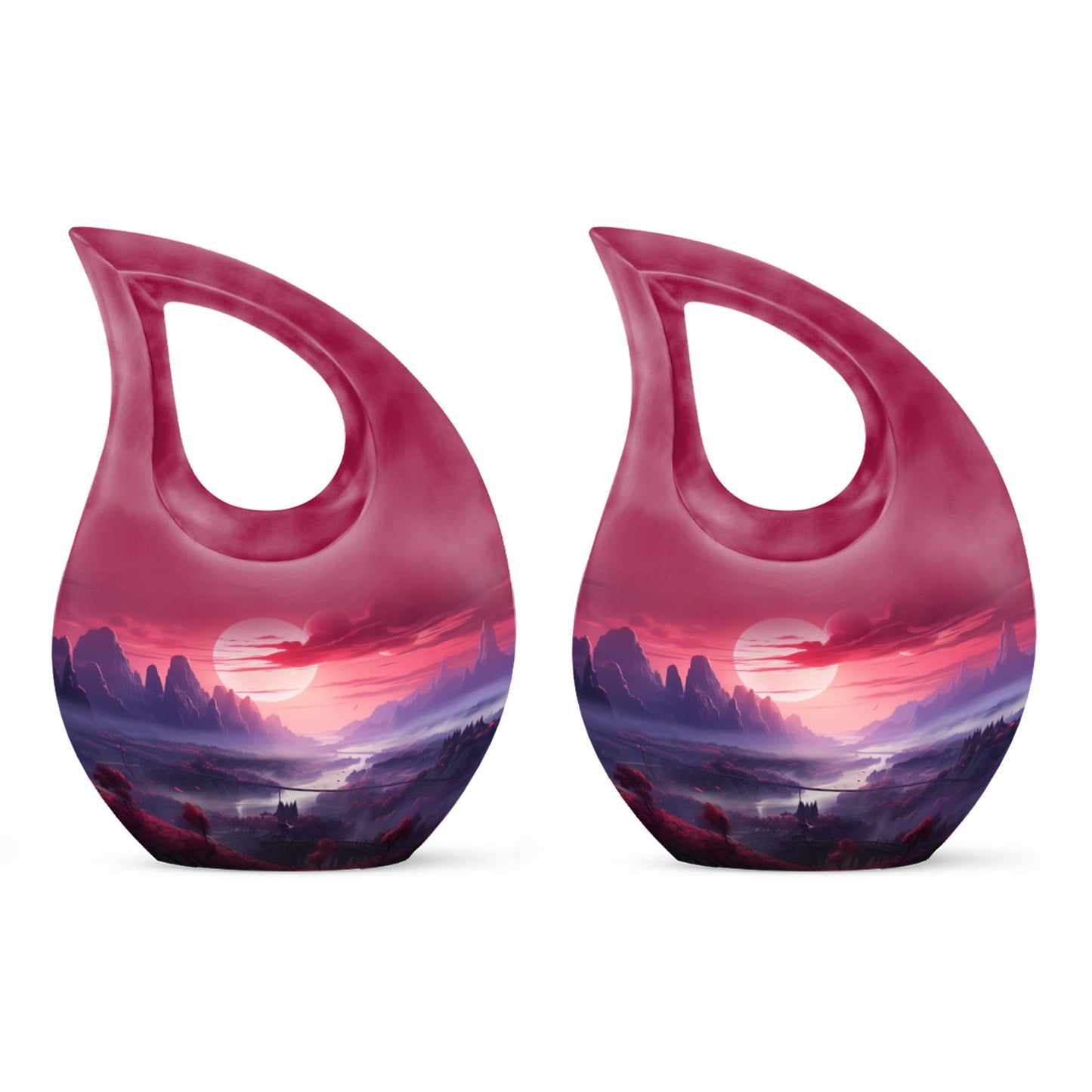  Wilderness Urn in Cross Drop design, Personalized Adult 