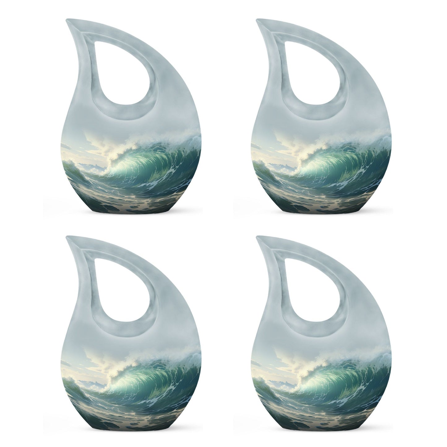 10-inch Wilderness Urn with Cross Drop design,