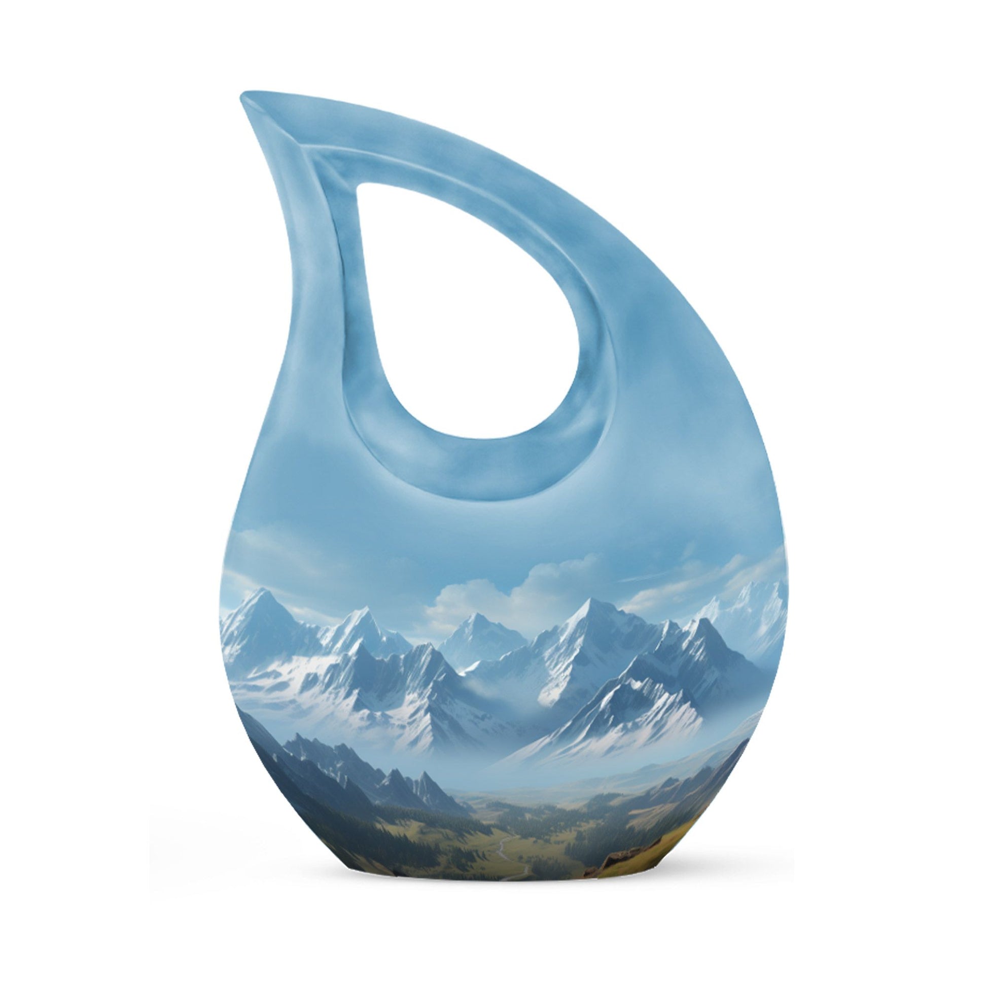 10-inch Wilderness Urn with Cross Drop
