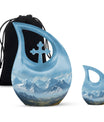 10-inch Wilderness Urn with Cross Drop