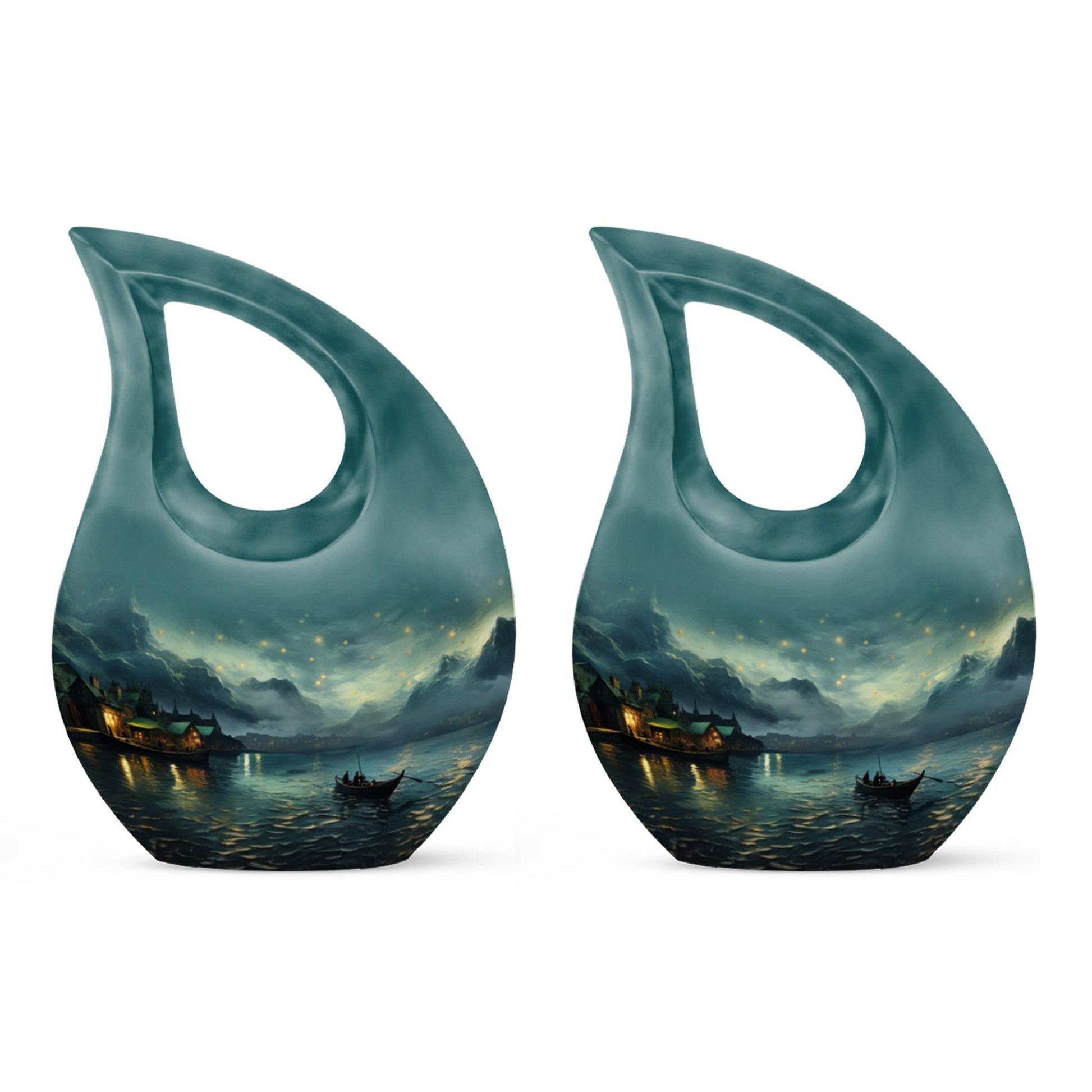 10-Inch Wilderness Urn with Cross Drop design