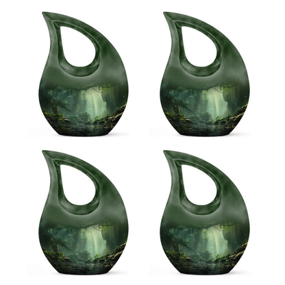 10-inch Wilderness Urn with Cross Drop design, 
