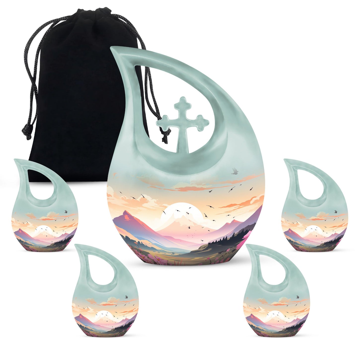 10-inch Wilderness Cross Drop Large Urn 