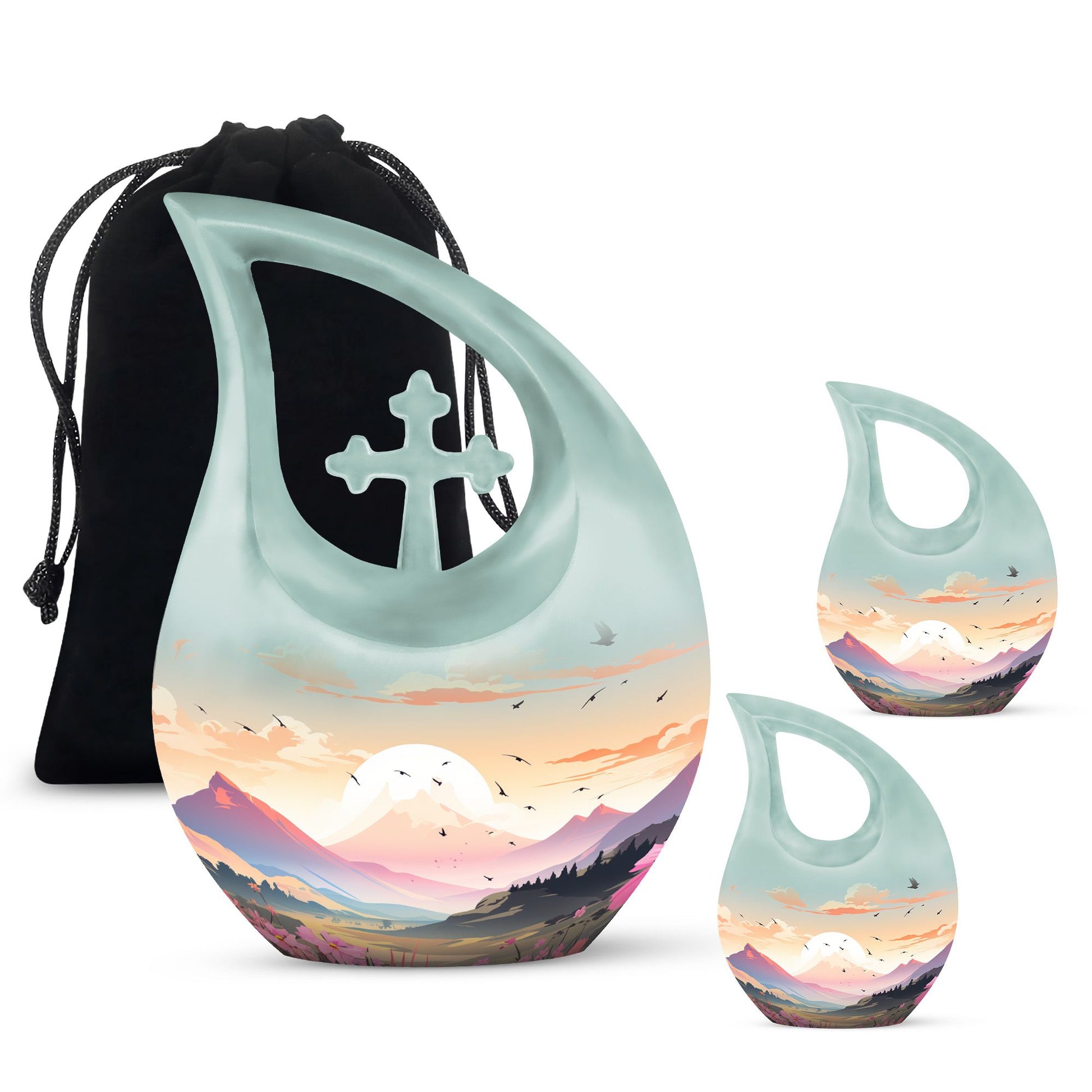 10-inch Wilderness Cross Drop Large Urn 