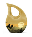 10-inch Wilderness Urn with Cross Drop Design 