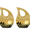 10-inch Wilderness Urn with Cross Drop Design 