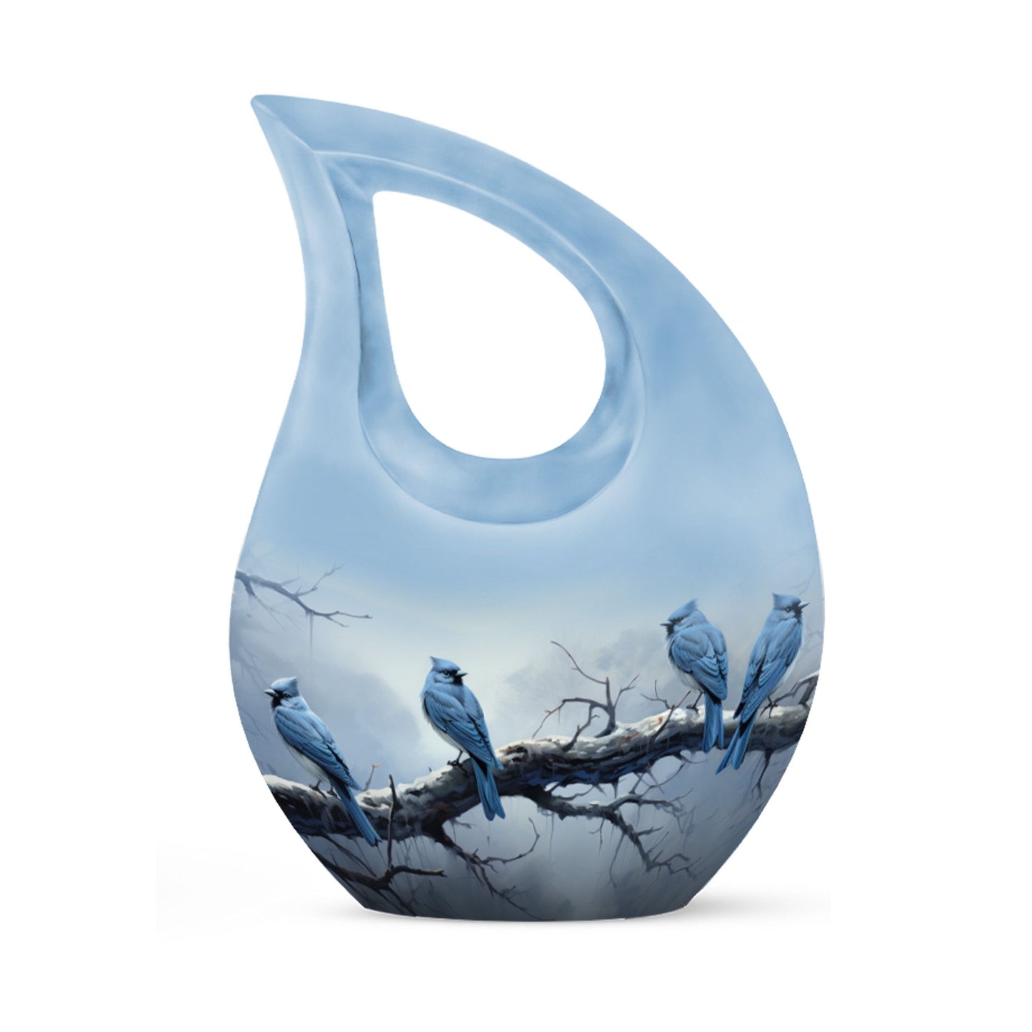 10-inch Wilderness Urn, Blue Cross Drop Design, 