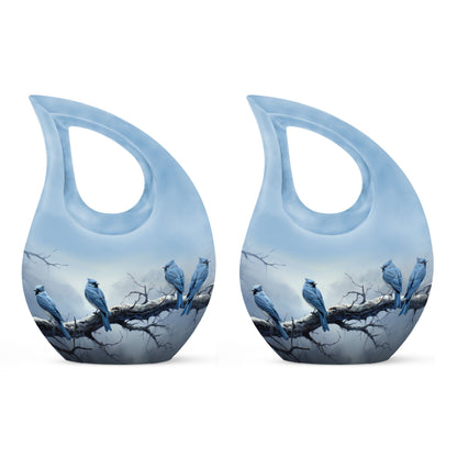 10-inch Wilderness Urn, Blue Cross Drop Design, 