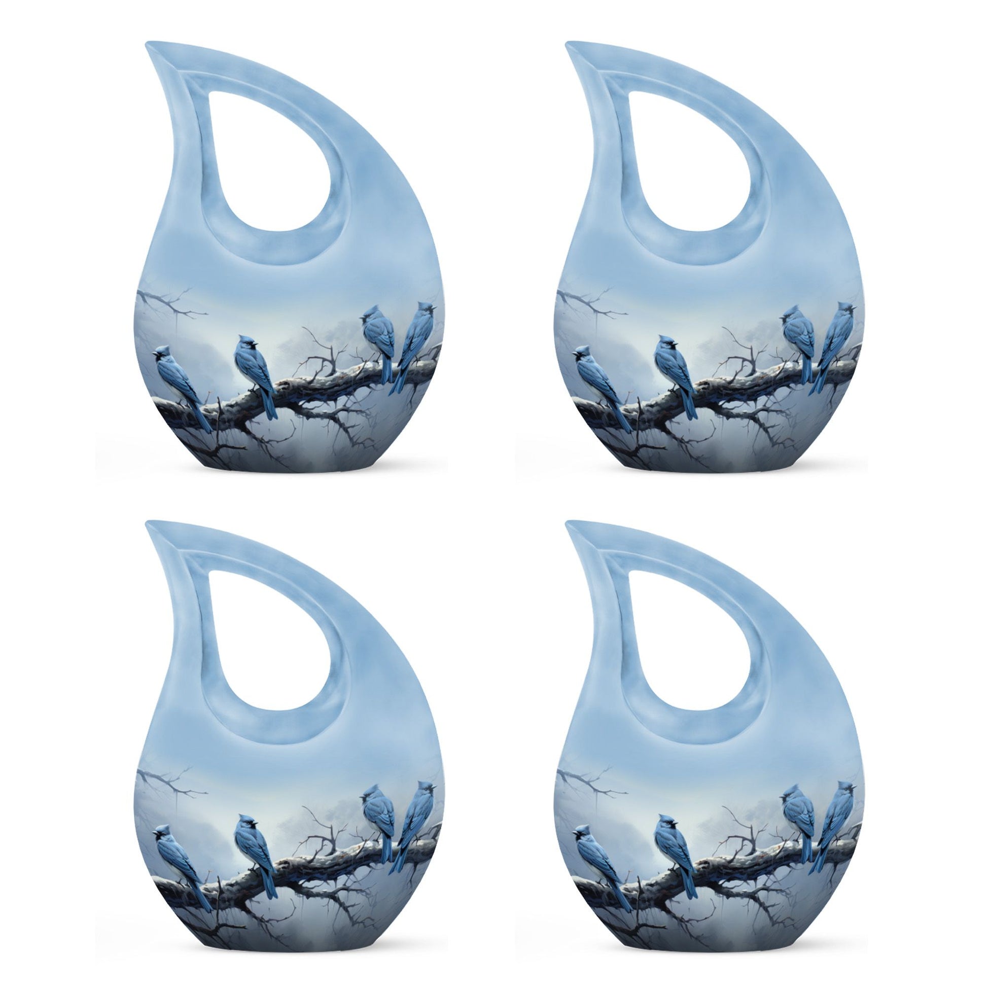 10-inch Wilderness Urn, Blue Cross Drop Design, 