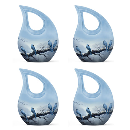 10-inch Wilderness Urn, Blue Cross Drop Design, 
