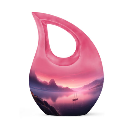 10 Inch Wilderness Urn with Cross Drop design,