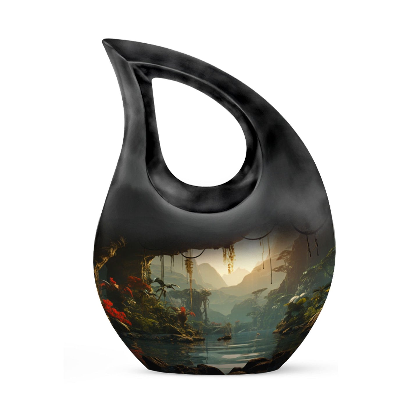 10-Inch Wilderness Urn in Cross Drop design, 