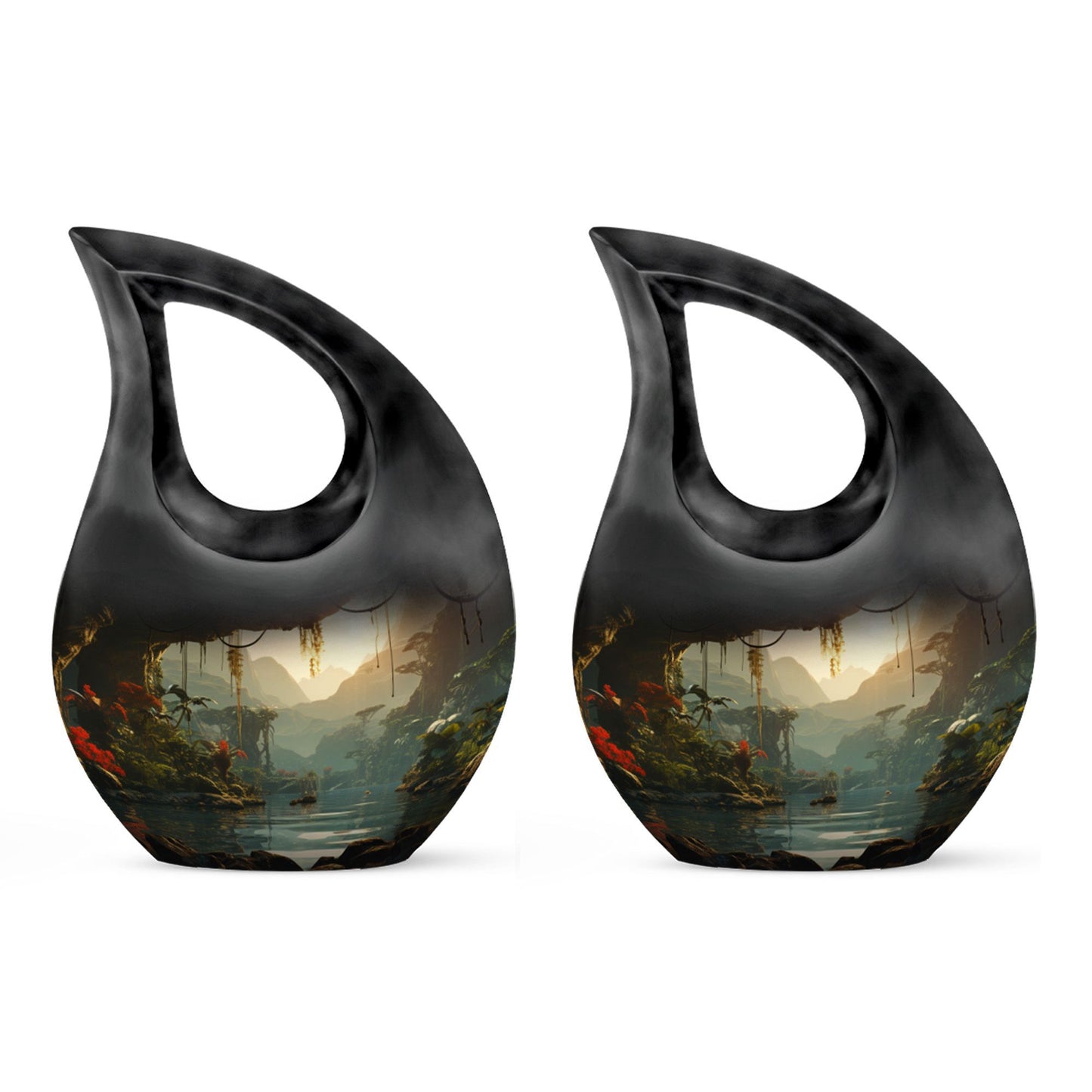10-Inch Wilderness Urn in Cross Drop design, 