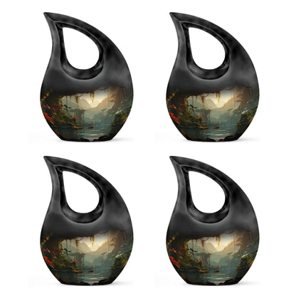 10-Inch Wilderness Urn in Cross Drop design, 
