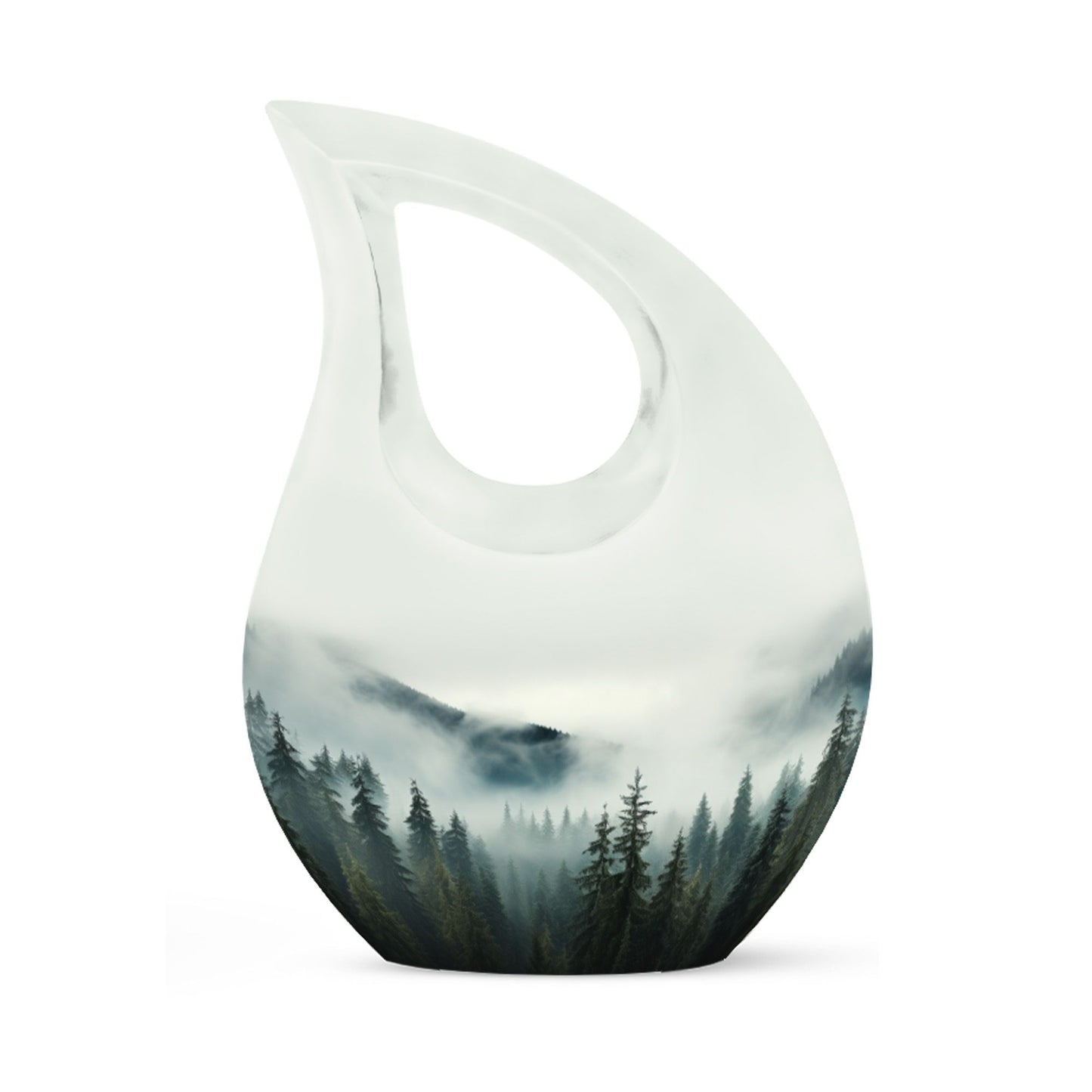 10-inch Wilderness Urn with Cross Drop design, ideal 