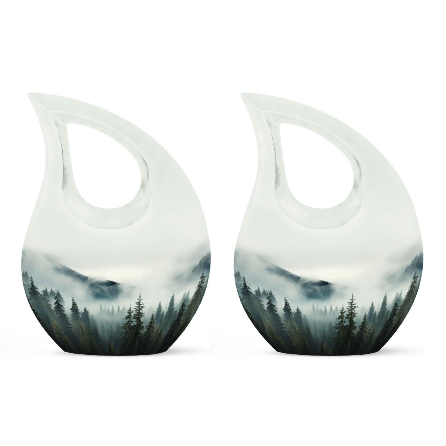 10-inch Wilderness Urn with Cross Drop design, ideal 