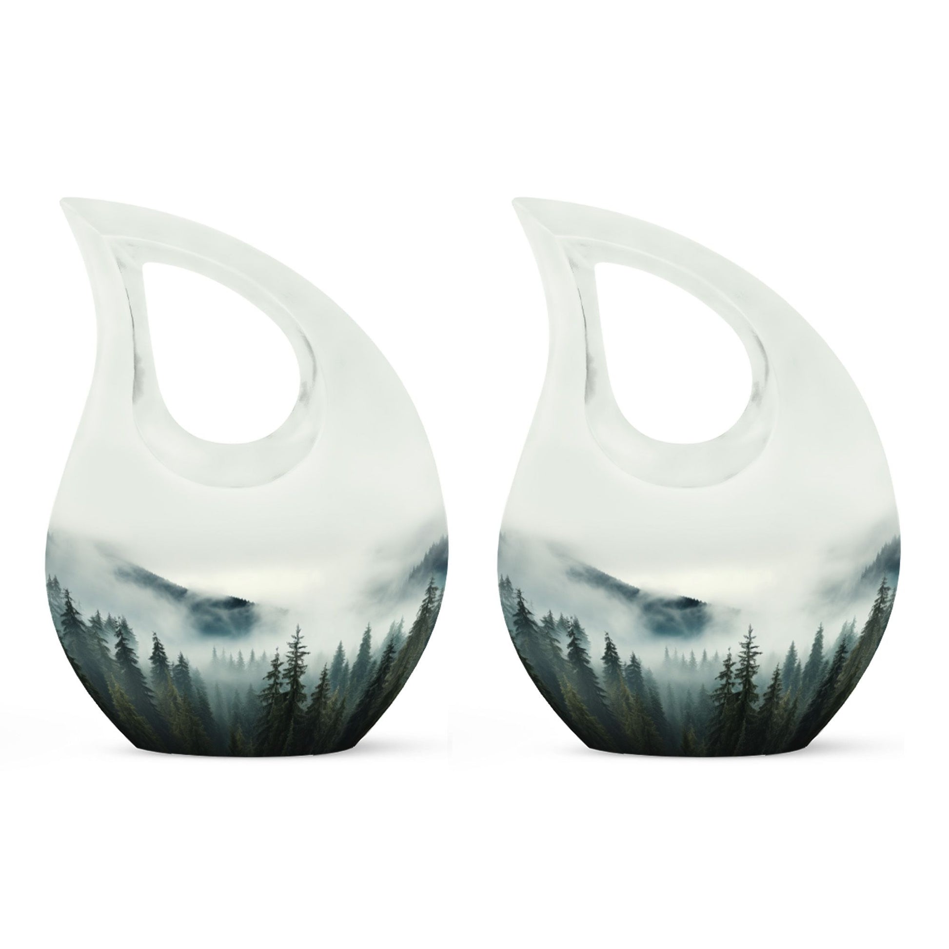 10-inch Wilderness Urn with Cross Drop design, ideal 