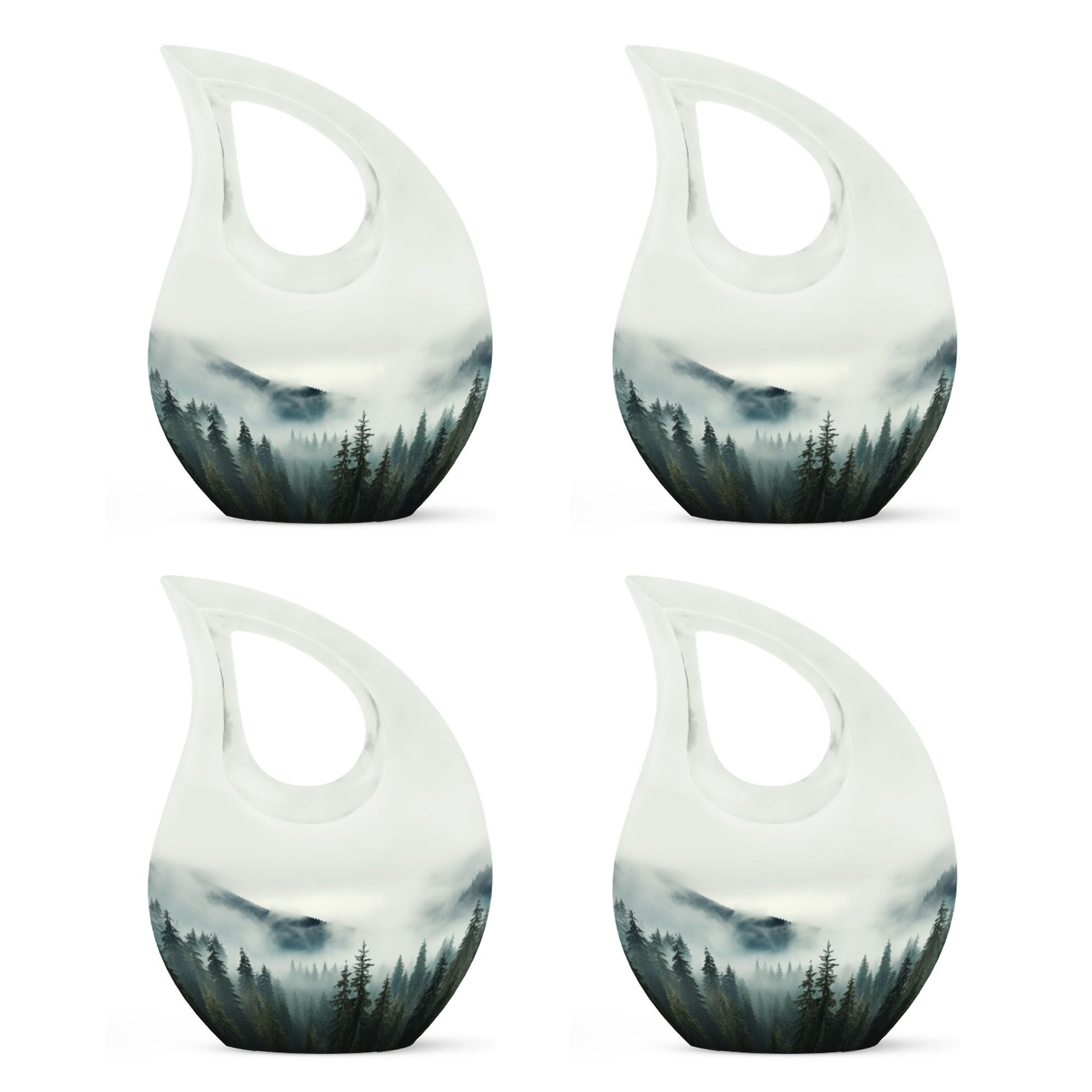 10-inch Wilderness Urn with Cross Drop design, ideal 