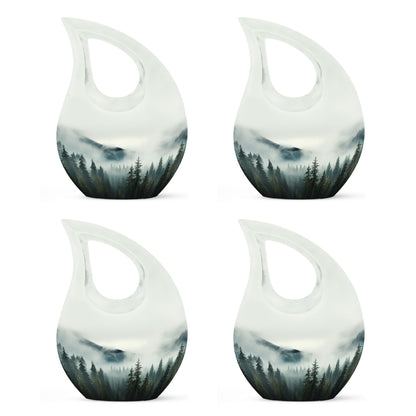10-inch Wilderness Urn with Cross Drop design, ideal 