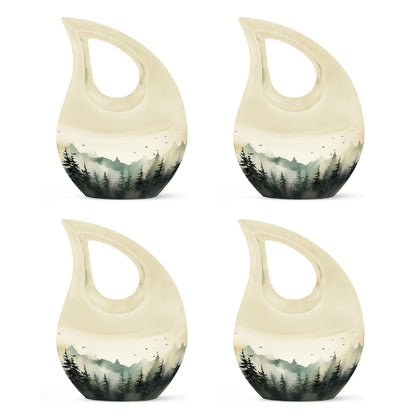 10-inch Wilderness Urn in Cross Drop design for ashes, 