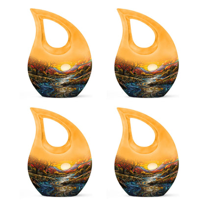 10-inch Wilderness Urn with Cross Drop design, 